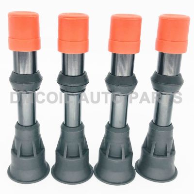 4 PCS FRONT ROW IGNITION COIL BOOTS WITH RESISTANCE FOR HONDA CIVIC VII VIII HYBRID (01-) FIT II III (02-) JAZZ (03-) CM11109