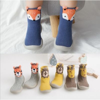 ✣ Baby Toddler Shoes Baby Shoes Non-slip Fox Tiger Thickening Shoes Sock Floor Shoes Foot Socks Animal Style Tz05