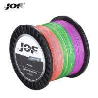 JOF สายตกปลา Pesca ลวดถักเปีย4 Strand 300M 500M 1000M Multifilamento Fly สายไฟอุปกรณ์เสริมใหม่8-80LB 2021