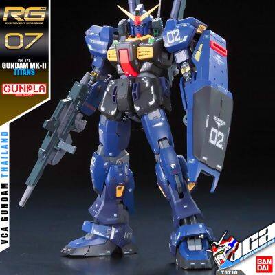 ⭐️ BANDAI GUNPLA REAL GRADE RG 1/144 GUNDAM MK-II TITANS ประกอบ หุ่นยนต์ โมเดล กันดั้ม กันพลา ของเล่น VCA GUNDAM