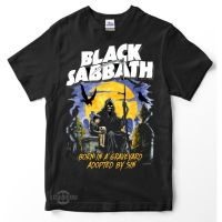 Black Sabbath Plastisol Screen Printing Short Sleeve polyester Combed 24s T Shirt M-XL For Unisex | Kaos / Premium Tshirt BLACK SABBATH - BORN IN GRAVEYARD