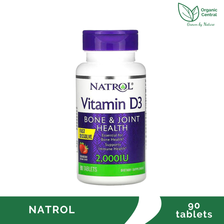 Natrol Vitamin D3 2000IU Fast Dissolve 90 Tablets | Lazada PH