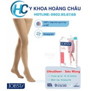 Vớ y khoasilicone JOBST UltraSheer - Siêu mỏng,màu da,kín ngón, 20-30mmHg