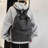 【CW】 Fashion Man Soft Leather Color Men  39;s Backpacks Luxury Designer Shoulder