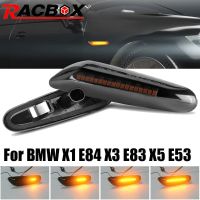 Lampu Penanda Sisi Sisi LED Kereta Penunjuk Mengalir Menghidupkan Lampu Blinker Isyarat untuk BMW X1 E84 X3 E83 X5 E53 E46 E60 E61 E46 E81 E82 E90