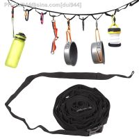 4.3m 19 rings Hanging Rope Camping Accessories Multi-purpose Clothesline Adjustable Anti-slip Canopy Hanging Rope