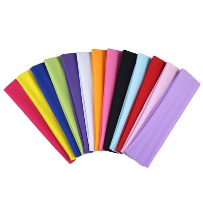 Fashion Sports Headbands for Women Solid Elastic Hair Bands Running Fitness Yoga Hair Bands Stretch Makeup Hair Accessories Hot