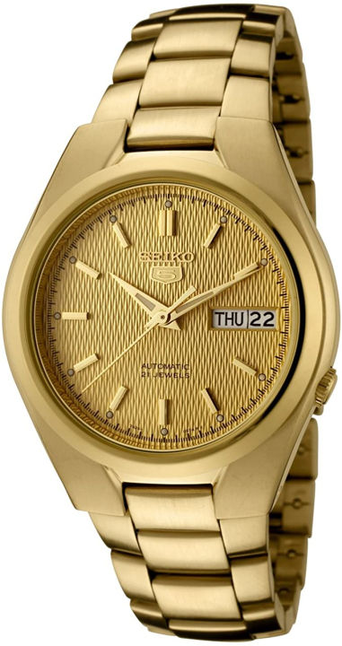 seiko-mens-snk610-seiko-5-automatic-gold-dial-gold-tone-stainless-steel-watch