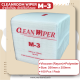 Cleanroom wiper M3 ผ้าเช็ดทำความสะอาดในห้องคลีนรูม ผ้าเช็ดหัวพิมพ์ ผ้าเช็ดไร้ฝุ่น