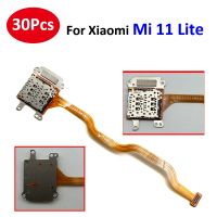 30 ชิ้นใหม่สําหรับ Xiaomi Poco F4 5G / Redmi K40S Mi 11 Lite SIM Card Tray Reader Holder Connector Board Slot Flex Cable Replacement