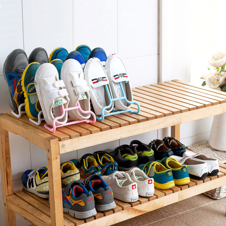 6pcs10pcs-shoes-hanging-rack-stand-shelf-children-kids-drying-shoe-storage-organizer-hanger-balcony-drying-rack-floor-type