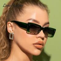 Small Rectangle Sunglasses Women Luxury Green Leopard Square Sunglasses Vintage Brand Female Sun Glasses Retro Eyewear Oculos