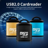 Pembaca kartu USB mikro SD/TF USB 2.0 Mini pembaca kartu memori ponsel kecepatan tinggi adaptor USB untuk Aksesori Laptop