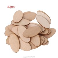 10/20/30pcs Oval Wooden Slices Chips Unfinished Cutout Name Tags DIY Scrapbooking Arts Crafts Projects D25 20 Dropshipping Clips Pins Tacks