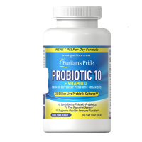 Puritans Pride Probiotic 10 with Vitamin D / 120 Capsules