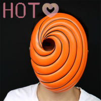 Hot? คอสเพลย์หน้ากาก props uchiha obito สีส้มเรซิ่นปาร์ตี้ฮาโลวีน Tobi Mask Gift