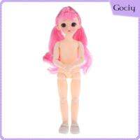 Gociy 1/6ตุ๊กตา3D ตาใหญ่ผิวขาวตุ๊กตาเด็กผู้หญิงชิ้นส่วน DIY Kids Toys