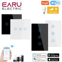 ✻◕■ EU US WiFi Smart Glass Panel Wall Touch Switch Dimmer Switch by Smart Life Tuya APP Remote Control for Amazon Alexa Google Home