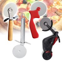 Pizza Cutter Stainless Steel Pizza Knife Single Wheel Cut Tools Waffle Cookies Cake Pizza Tools Wheels Scissors Kitchen Bakeware