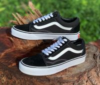 Vans old Skool Blue Navy Made in Vietnam แวนสลิปออน แท้100%