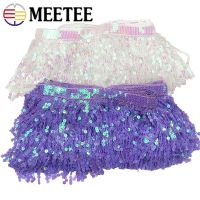 【LZ】 2/4Yards Meetee 15cm Sequin Tassel Lace Fabric Fringe Trim Ribbon DIY Handmade Dance Performance Dresses Decoration Accessories