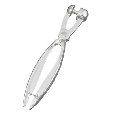 Silver Aluminum Cherry Pitter Red Dates Olives Pit Easy Removal Core Squeeze Clamp Seeder 18*3.5cm(Silver)