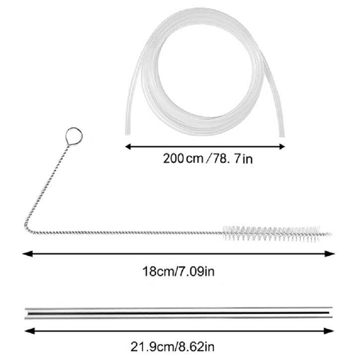 milk-tube-bush-milk-hose-tubing-plastic-stainless-steel-durable-reusable-for-fully-automatic-coffee-machine-milk-tube-with-replacement-cleaning-brush