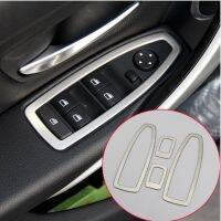 【CW】 Car Door Armrest Window Lift Frame Trim Cover Sticker 3 f30 2013-2017 Accessories styling 4pcs