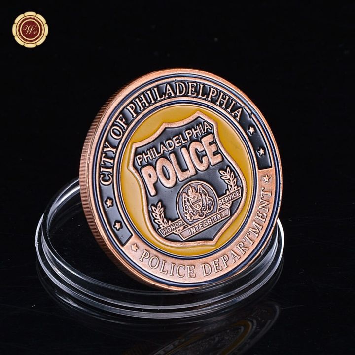 hot-u-s-เหรียญของที่ระลึกของกรมตำรวจฟิลาเดลเฟียขายเหรียญเหรียญที่ระลึกรักษาความปลอดภัยตามสั่ง