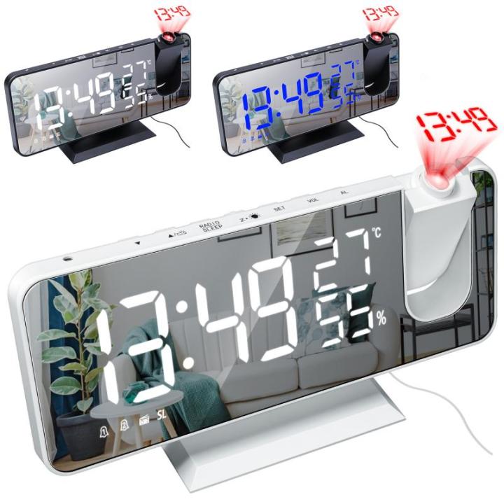 นาฬิกานาฬิกาปลุกดิจิตอล-led-นาฬิกาตั้งโต๊ะนาฬิกาตั้งโต๊ะอิเล็กทรอนิกส์-usb-ปลุกวิทยุ-fm-เครื่องฉายเวลาฟังก์ชั่นเลื่อน2