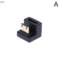 STF 360องศา angled U-shaped L Converter Mini HD ชายไปยัง HDMI Adapter HD CONNECTOR