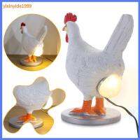 ไฟติดก้นชุด Simulation Chicken ทำจากเรซิน YIXINYIDE1999แบบเหมือนจริง Lampu Hias เครื่องประดับตกแต่งไก่ไข่อีสเตอร์