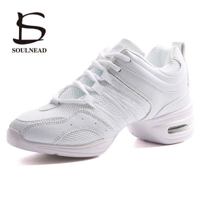 hot【DT】 Womens Dancing Shoes Sneakers Woman Jazz Mesh Flat Outdoor Ladies Girls Female Size 28-42