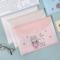 Bill Envelope Organizer Office Supplies Paper Organizer Document Bag PP File Folder Snap Button Folder A4 File Bag