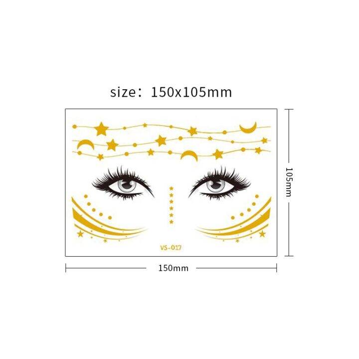 yf-glitter-tattoo-stickers-face-flash-gold-silver-temporary-tattoos-egyptian-girls-metalic-tattos-waterproof-makeup