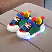 Kids LED Luminous Shoes Mesh Children Sneakers For Boys Girls Light Up Trainers ChildrenS Sports Shoes Net Shoes 2 3 4 5 6 Y