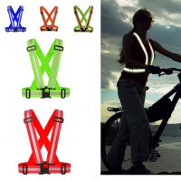 Reflective tape for night running riding suit vest adjustable safety vest elastic belt for adults and children