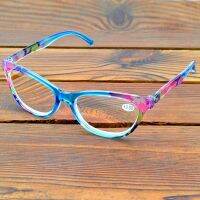 Round Blue Flower Frame Full-rim Retro Handcrafted Spectacles Multi-coated Fashion Reading Glasses +0.75 To+4