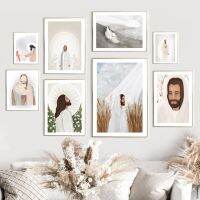 Nordic Christ Savior Heaven สมาธิ LDS พระเยซูศาสนา Wall Art พิมพ์ภาพวาดผ้าใบสำหรับตกแต่งห้องนั่งเล่น0712