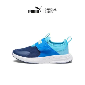 puma slip ons blue