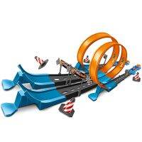 ⇎Hot Wheels Track Set ชุดของเล่นโมเดลรถยนต์ 40 ชิ้น สําหรับเด็กผู้ชาย