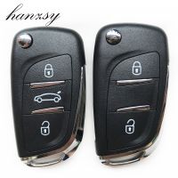 [New Changes]2 3ปุ่มดัดแปลง Remote Key Case สำหรับ PEUGEOT 307 308 207 407 306 408 607 Flip Folding Key Shell Fob VA2/HU83ใบมีด CE0523