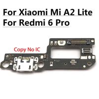 สำหรับ Xiaomi Mi A1 A2 Lite A3 5x 6x Cc9e กำลังชาร์จไฟ Usb ขั้วต่อปลั๊กท่าเรือบอร์ด Mic Flex Cable สำหรับ Redmi 6 Pro