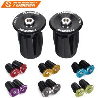 TOSEEK  Bike Lightweight Bar End Plugs Aluminum Road Bicycle Grip Anti-slip Firm Handlebar Caps Accessory Bike Bar End Plugs Handlebars