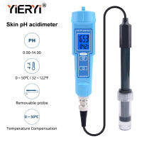 Yieryi 2 In 1 PH Meter เครื่องวัดอุณหภูมิสำหรับข้าม PH Acdimeter ผลไม้เนื้อ Lab สระว่ายน้ำ