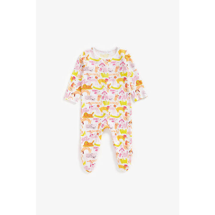 ชุดสลีพสูทเด็กทารก-mothercare-little-dog-sleepsuits-3-pack-za062