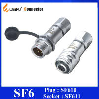 Original Weipu SF6 Waterptoof Connector 2 3 4 5 Pin ปลั๊กสายเคเบิลชายหญิง In-Line ขั้วต่อซ็อกเก็ต SF610B SF611 IP44 IP67