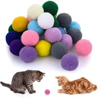 Cat Pompoms Colorful Cat Toys for Indoor Cats To Catch Chase  Plush Scratching DIY Kitten Chew Toys  Interactive Toys for Cats Toys