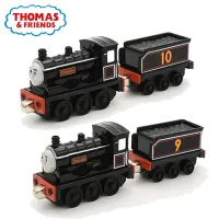 Thomas And Friends รถของเล่นสีดำชุด T9เล่นตลก T10ดอนัลด์ดักลาสรถไฟพี่ชาย1:43ตู้รถไฟแม่เหล็กของเล่นเด็กผู้ชายของขวัญคริสต์มาส