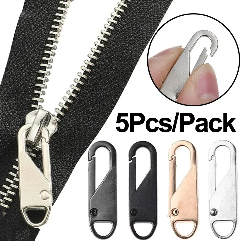 5Pcs Universal Zipper Pull Replacement Slider Removable Zipper